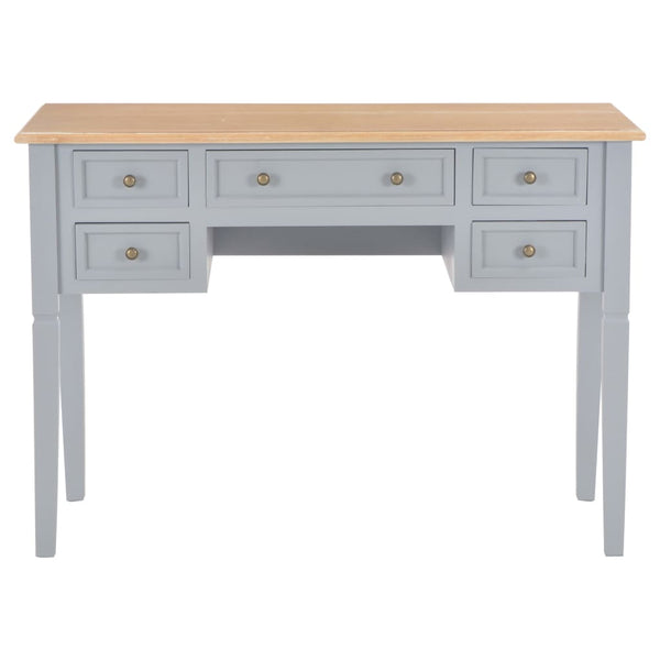 Home Office Desks Writing Desk Grey 109.5X45x77.5 Cm Wood