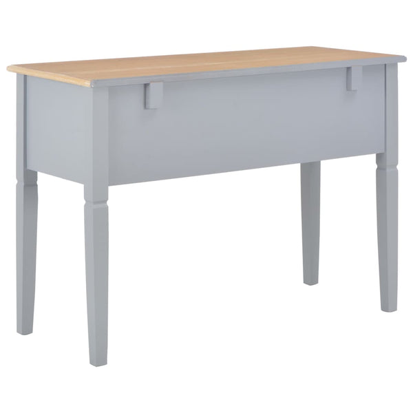 Home Office Desks Writing Desk Grey 109.5X45x77.5 Cm Wood