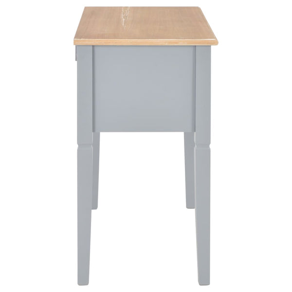 Home Office Desks Writing Desk Grey 109.5X45x77.5 Cm Wood