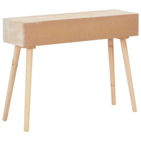 Hall Tables Console Table With 3 Drawers 100X30x73 Cm Solid Pinewood