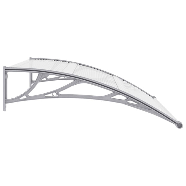 Awning & Canopy Parts Door Canopy Grey And Transparent 120X80 Cm Pc