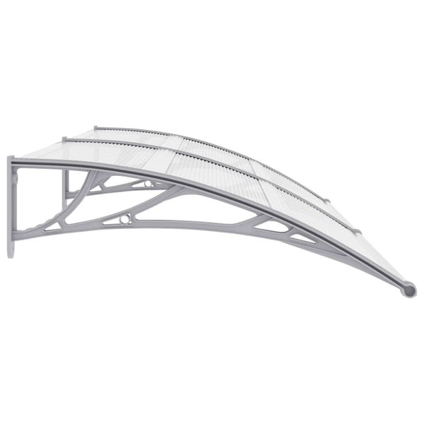 Awning & Canopy Parts Door Canopy Grey And Transparent 200X80 Cm Pc