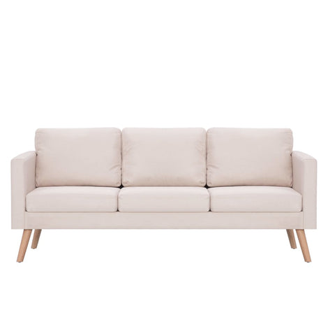 Sofas, Armchairs & Couches 3 Seater Sofa Fabric Cream