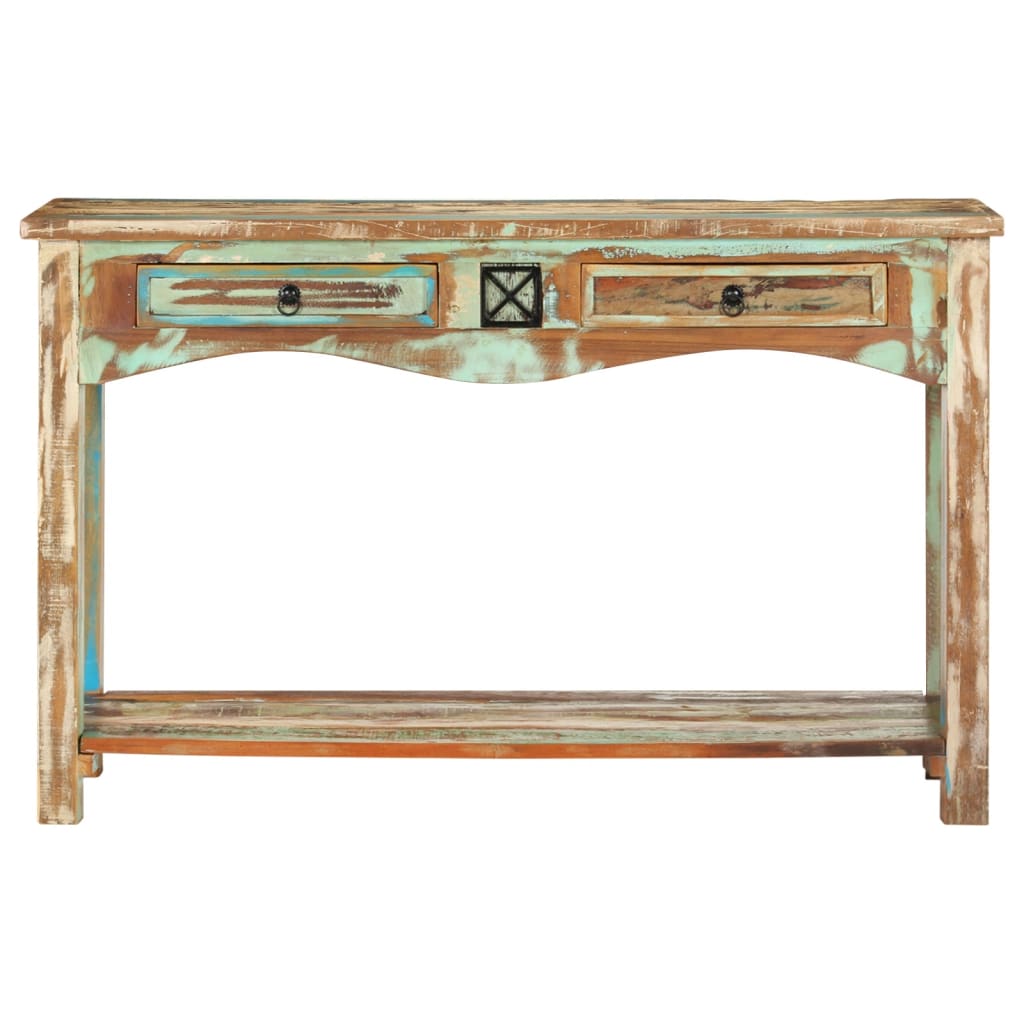 Tables Console Table 120X40x75 Cm Solid Reclaimed Wood