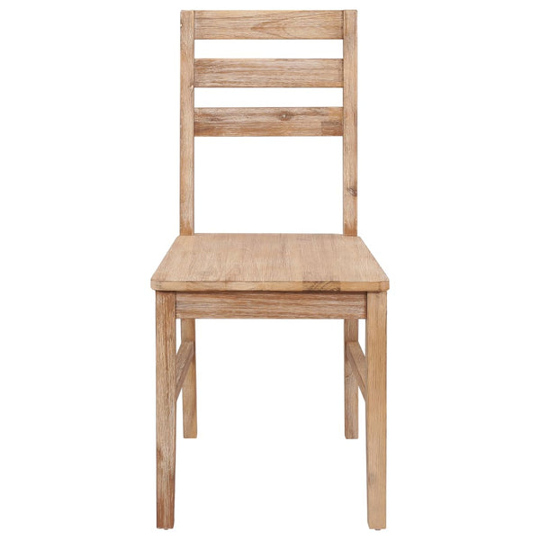 Dining Chairs 6 Pcs Solid Acacia Wood