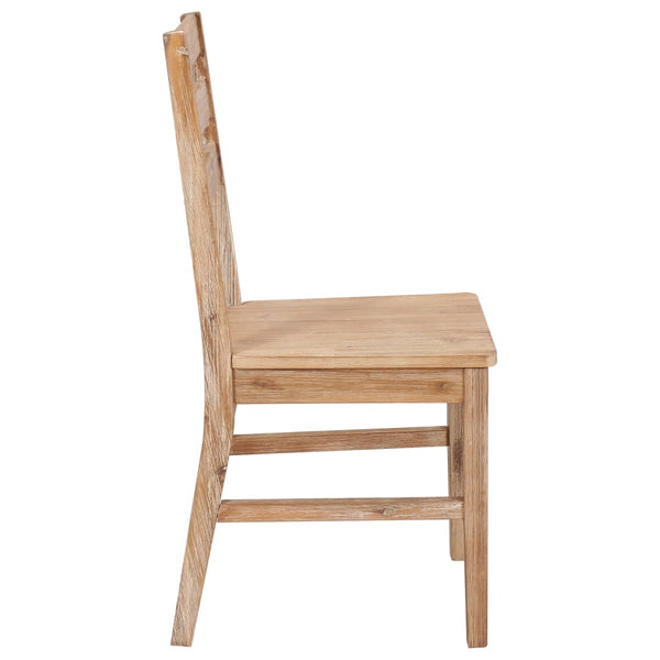 Dining Chairs 6 Pcs Solid Acacia Wood