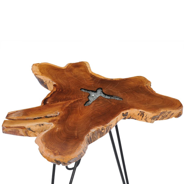 Coffee Tables Coffee Table 70X45 Cm Solid Teak Wood And Polyresin