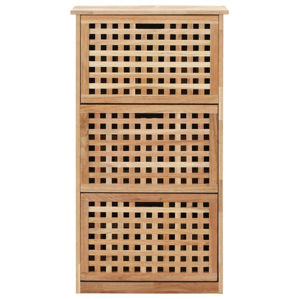 Shoe Organisers Shoe Storage Cabinet 55X20x104 Cm Solid Walnut Wood