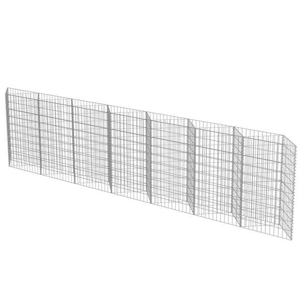 Gabion Baskets Gabion Wall Galvanised Steel 450X30x100 Cm