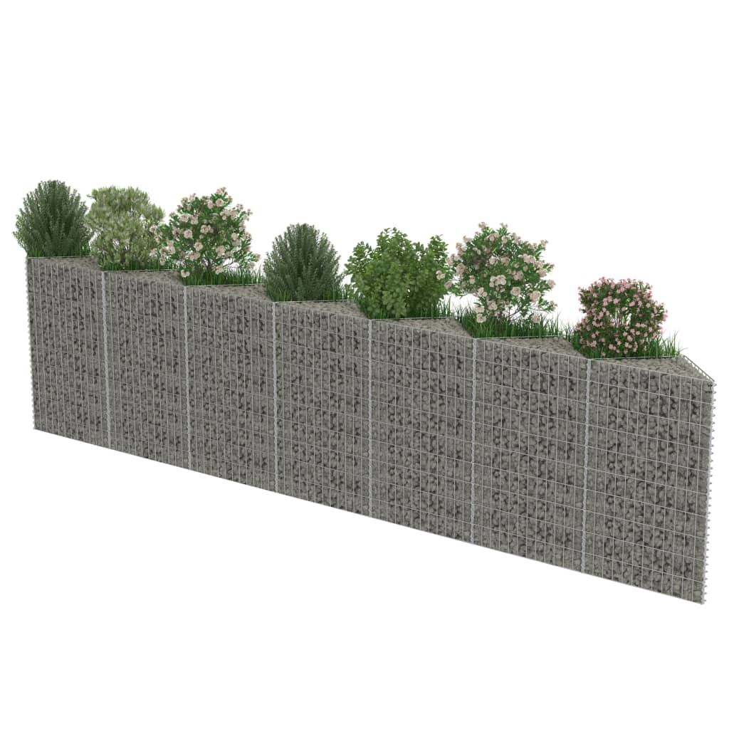 Gabion Baskets Gabion Wall Galvanised Steel 450X30x100 Cm