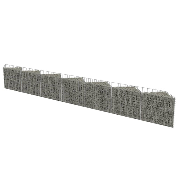 Gabion Baskets Gabion Wall Galvanised Steel 450X30x50 Cm