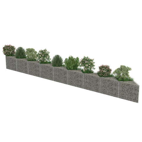 Gabion Baskets Gabion Wall Galvanised Steel 630X30x50 Cm