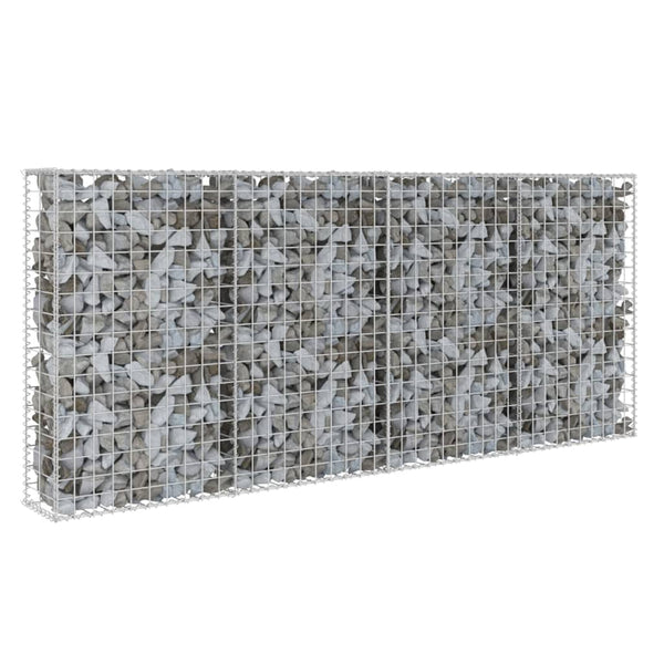 Gabion Baskets Gabion Wall With Covers Galvanised Steel 200X20x85 Cm