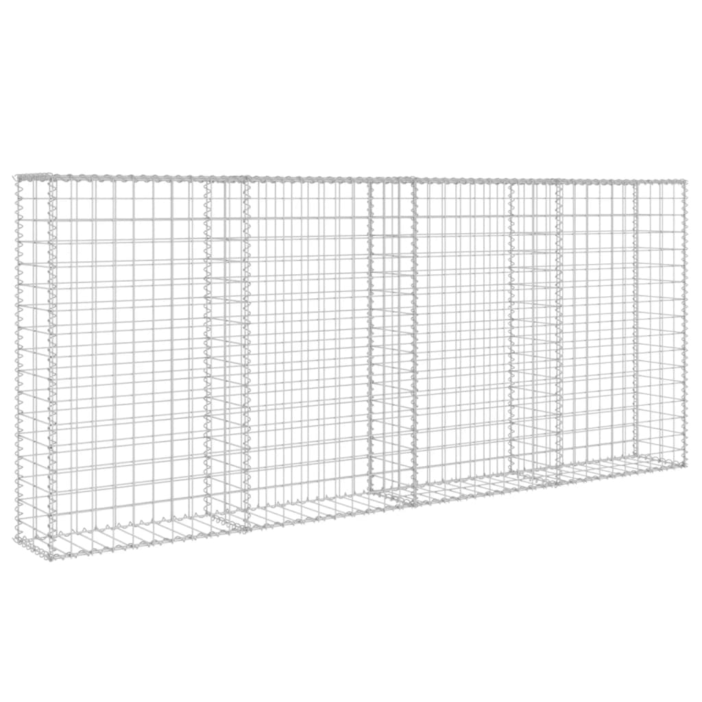 Gabion Baskets Gabion Wall With Covers Galvanised Steel 200X20x85 Cm