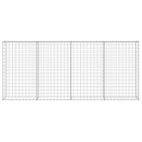 Gabion Baskets Gabion Wall With Covers Galvanised Steel 200X20x85 Cm