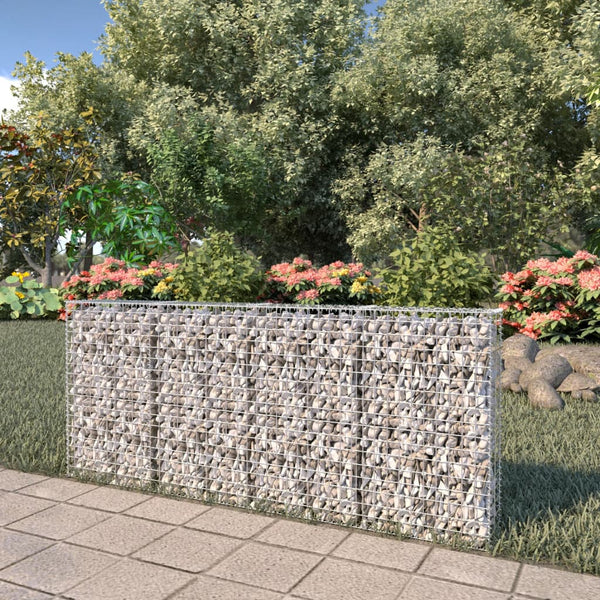 Gabion Baskets Gabion Wall With Covers Galvanised Steel 200X20x85 Cm