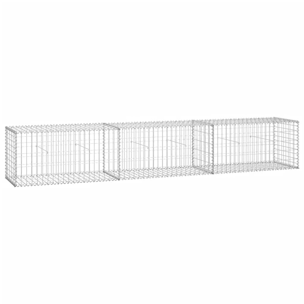 Gabion Baskets Gabion Wall With Covers Galvanised Steel 300X50x50 Cm