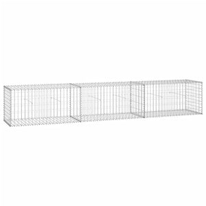 Gabion Baskets Gabion Wall With Covers Galvanised Steel 300X50x50 Cm