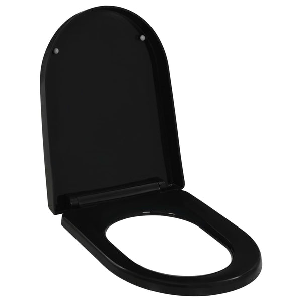 Toilet Seats Soft Close Toilet Seat With Quick Release Design Black