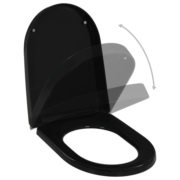 Toilet Seats Soft Close Toilet Seat With Quick Release Design Black