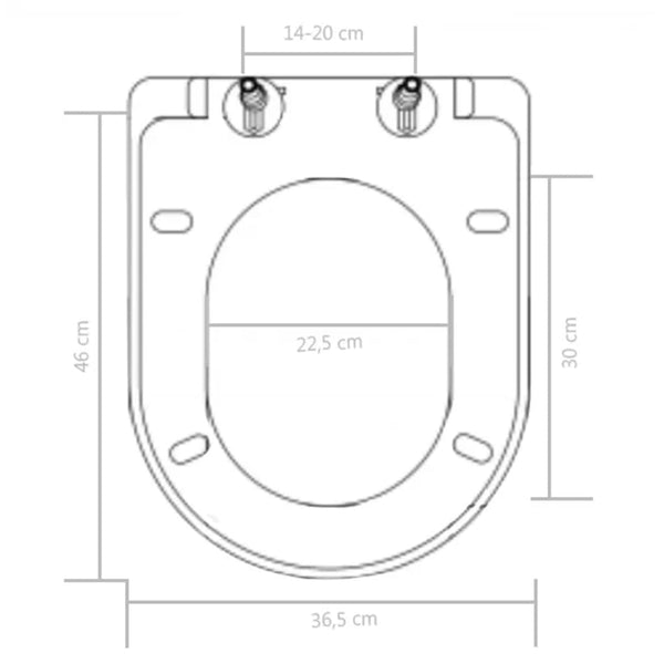 Toilet Seats Soft Close Toilet Seat With Quick Release Design Black