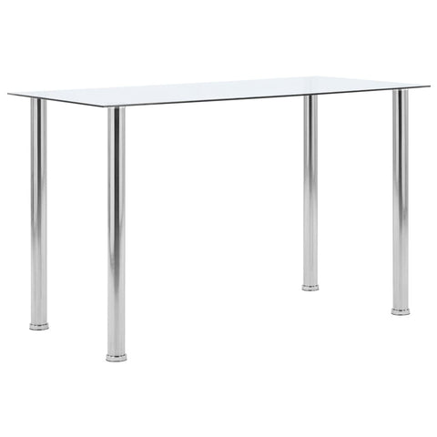 Dining Tables Dining Table Transparent 120X60x75 Cm Tempered Glass