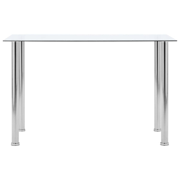 Dining Tables Dining Table Transparent 120X60x75 Cm Tempered Glass