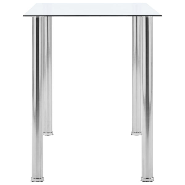 Dining Tables Dining Table Transparent 120X60x75 Cm Tempered Glass