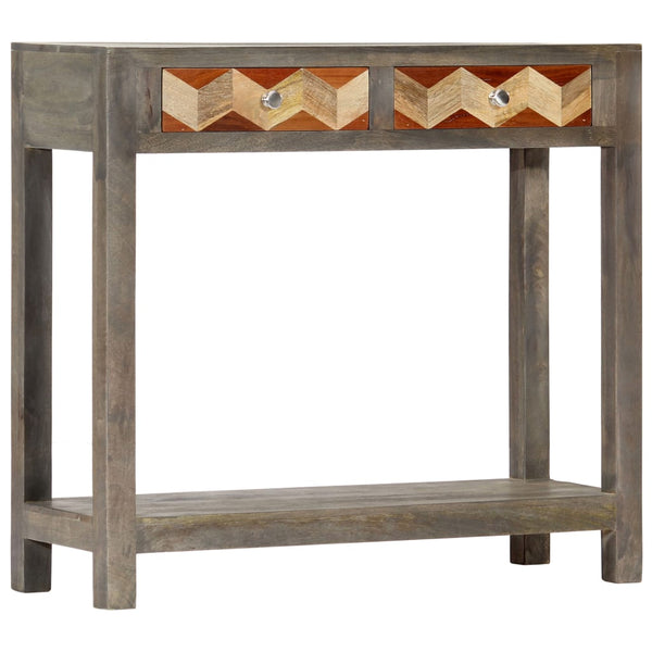 Tables Console Table Grey 86X30x76 Cm Solid Mango Wood