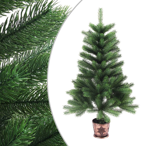 Seasonal Decorations Artificial Christmas Tree Lifelike Needles 90 Cm Green