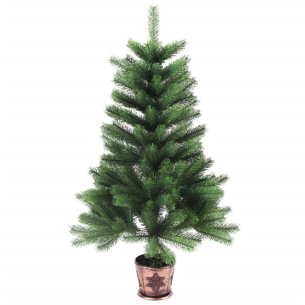 Seasonal Decorations Artificial Christmas Tree Lifelike Needles 90 Cm Green