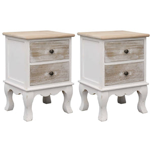 Bedside Tables Bedside Cabinets 2 Pcs 35X30x50 Cm Paulownia Wood