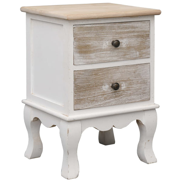 Bedside Tables Bedside Cabinets 2 Pcs 35X30x50 Cm Paulownia Wood