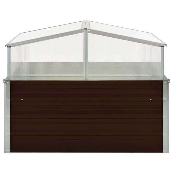 Greenhouses Greenhouse Brown 100X100x85 Cm Galvanised Steel