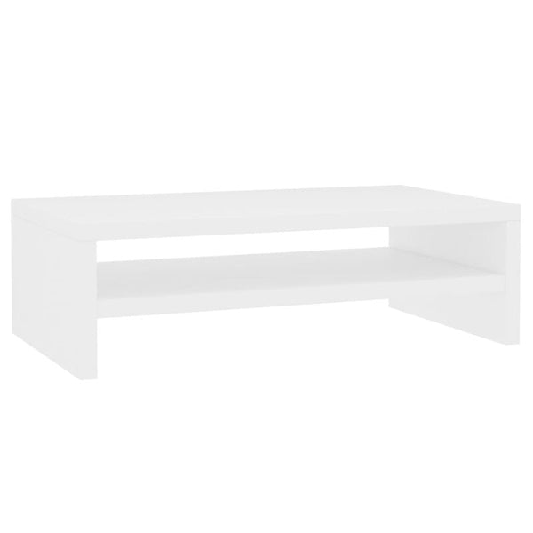 Monitor Mounts & Stands Monitor Stand White 42X24x13 Cm Engineered Wood