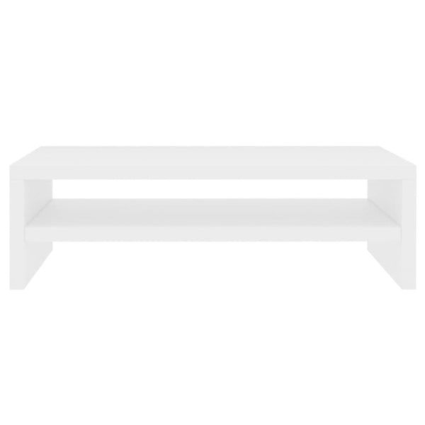 Monitor Mounts & Stands Monitor Stand White 42X24x13 Cm Engineered Wood