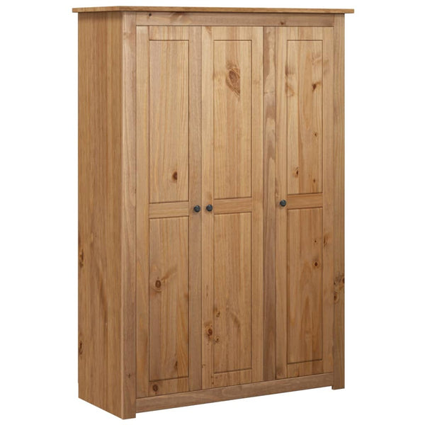 Wardrobes 3 Door Wardrobe 118X50x171.5 Cm Pine Panama Range