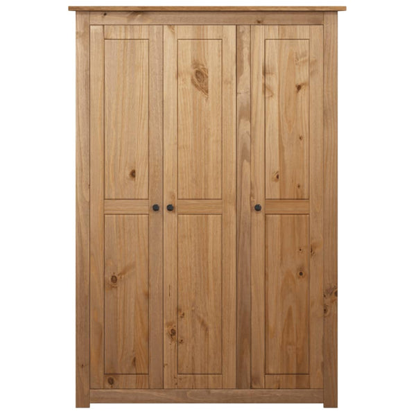 Wardrobes 3 Door Wardrobe 118X50x171.5 Cm Pine Panama Range