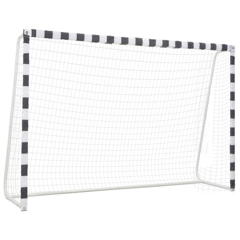 Soccer Goals Soccer Goal 300X200x90 Cm Metal Black And White