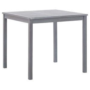 Patio & Garden Tables Garden Table Grey 80X80x74 Cm Solid Acacia Wood