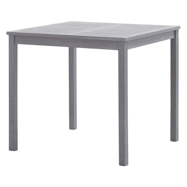 Patio & Garden Tables Garden Table Grey 80X80x74 Cm Solid Acacia Wood