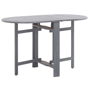 Patio & Garden Tables Garden Table Grey 120X70x74 Cm Solid Acacia Wood