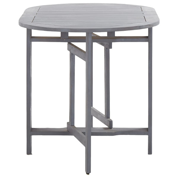 Patio & Garden Tables Garden Table Grey 120X70x74 Cm Solid Acacia Wood