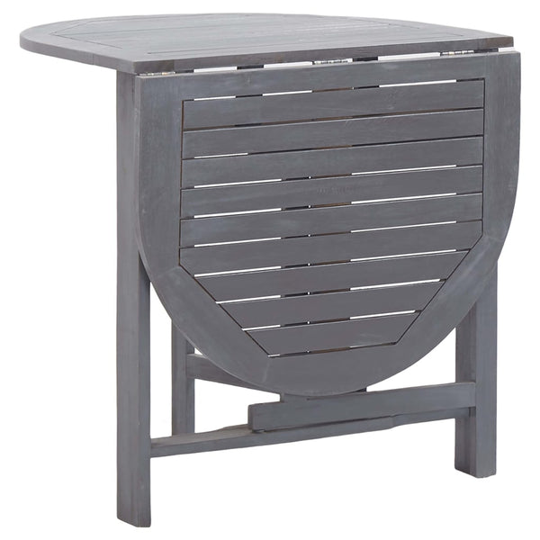 Garden Table Grey 120X70x74 Cm Solid Acacia Wood