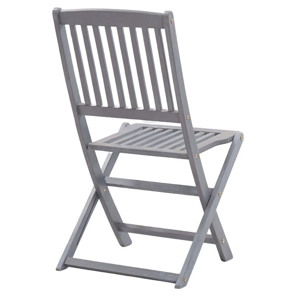 Patio Chairs Folding Outdoor Chairs 4 Pcs Solid Acacia Wood