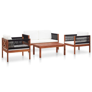 Patio Furniture Sets 4 Piece Garden Lounge Set Solid Acacia Wood