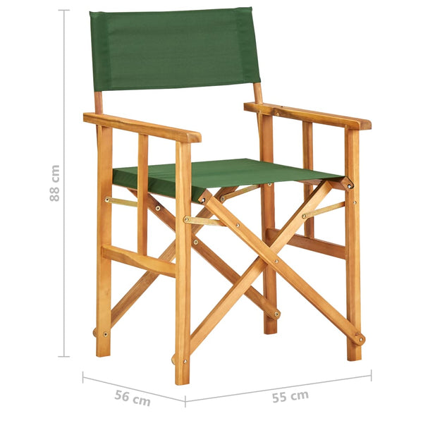 Patio Chairs Director's Chair Solid Acacia Wood