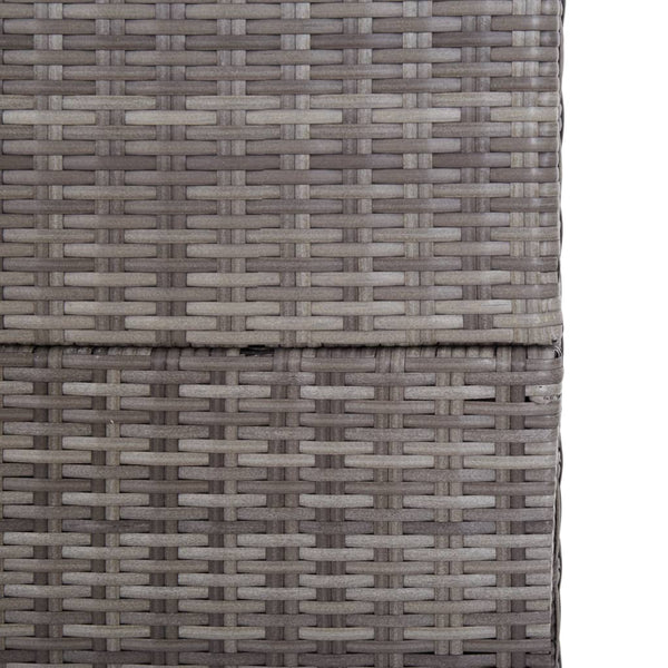 Storage Deck Boxes Garden Storage Box Grey 150X100x100 Cm Poly Rattan