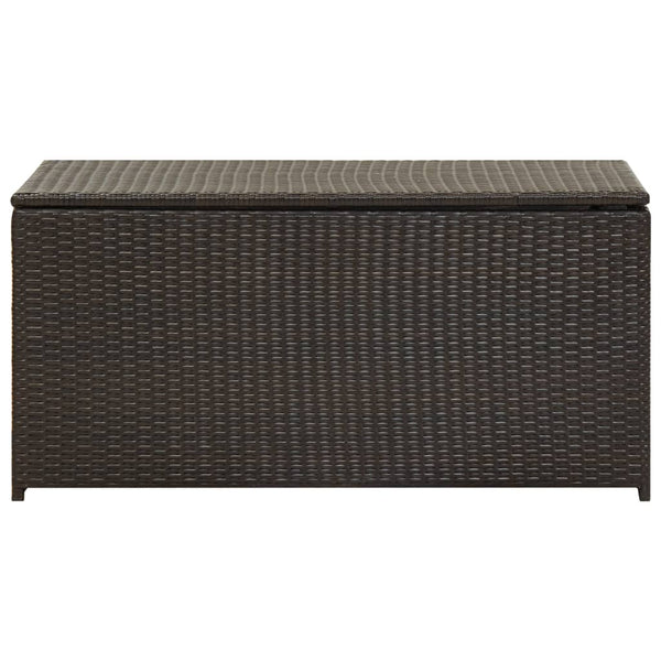 Storage Deck Boxes Garden Storage Box Poly Rattan 100X50x50 Cm Brown