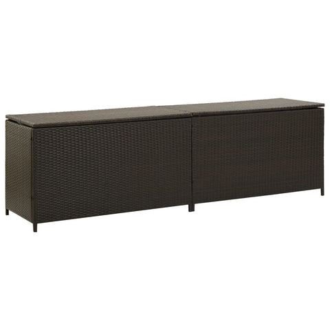 Storage Deck Boxes Garden Storage Box Poly Rattan 200X50x60 Cm